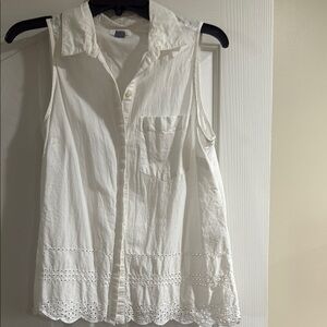 Old Navy White Eyelet Blouse